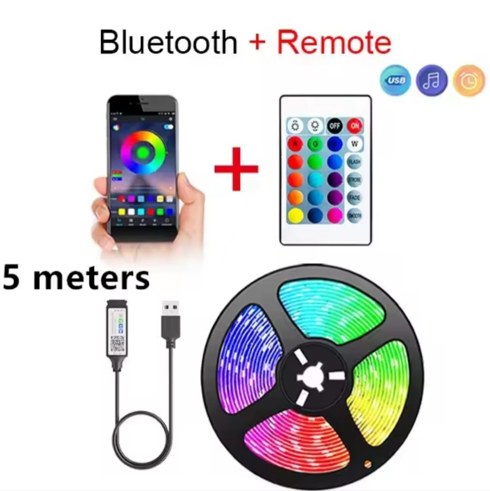USB 5050 RGB LED Strip Light Kit - Picture 3 of 3